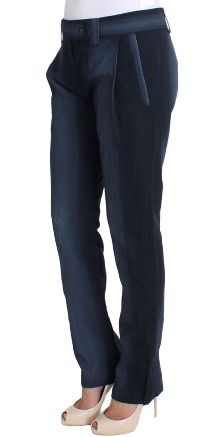 Ermanno Scervino - Chic Blue Cotton Dress Pants