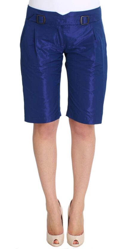 Ermanno Scervino - Chic Blue Mid Waist Shorts