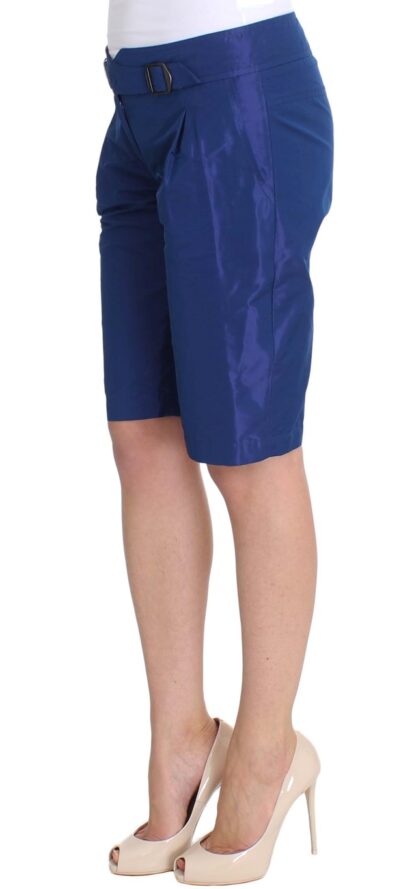 Ermanno Scervino - Chic Blue Mid Waist Shorts