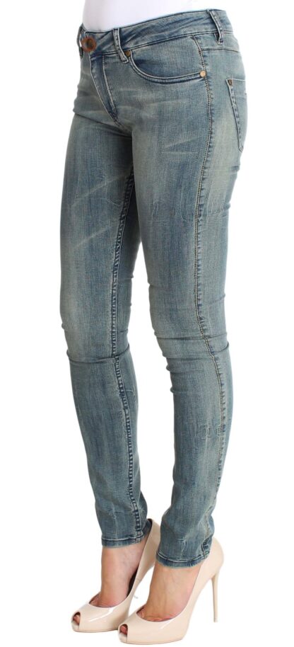 PLEIN SUD - Chic Slim Skinny Blue Wash Denim