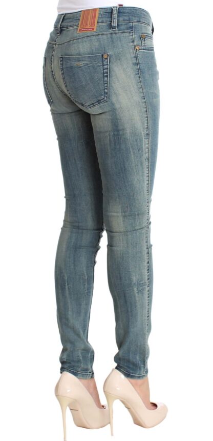 PLEIN SUD - Chic Slim Skinny Blue Wash Denim