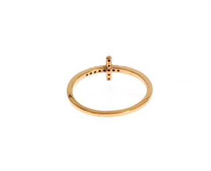 Nialaya - Chic Handmade Golden CZ Crystal Ring