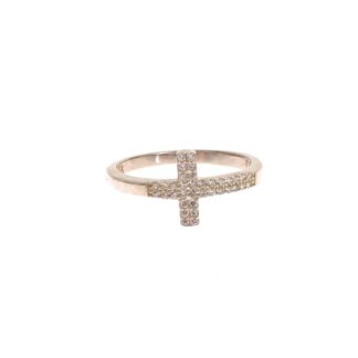 Nialaya - Chic Handmade Golden CZ Crystal Ring