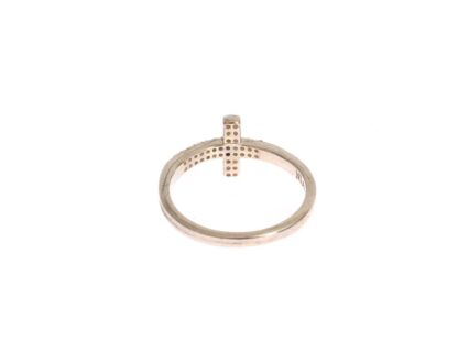 Nialaya - Silver CZ Cross Statement Ring