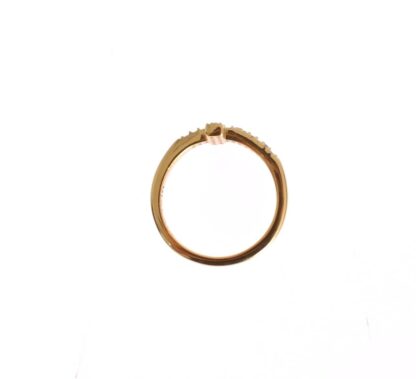 Nialaya - Elegant Gold Plated Sterling Silver CZ Ring