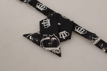 Dolce & Gabbana - Elegant Silk Black Bow Tie