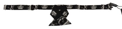 Dolce & Gabbana - Elegant Silk Black Bow Tie