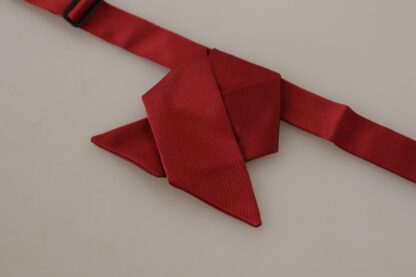 Dolce & Gabbana - Elegant Red Silk Bow Tie