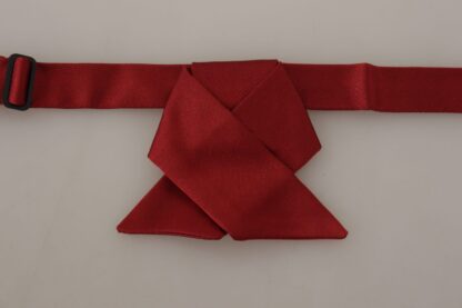 Dolce & Gabbana - Elegant Red Silk Bow Tie