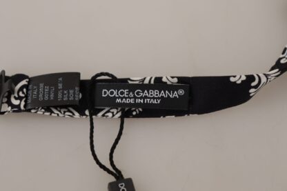 Dolce & Gabbana - Elegant Black Silk Bow Tie