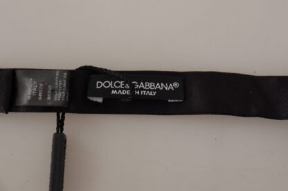 Dolce & Gabbana - Elegant Black Fantasy Pattern Bow Tie