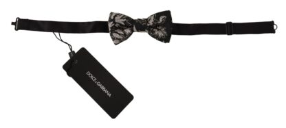 Dolce & Gabbana - Elegant Black Fantasy Pattern Bow Tie