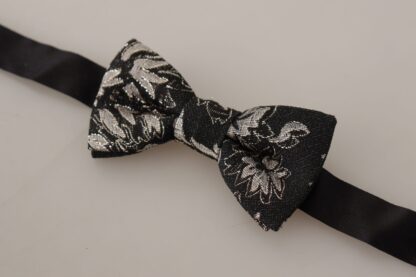 Dolce & Gabbana - Elegant Black Fantasy Pattern Bow Tie