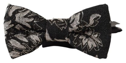 Dolce & Gabbana - Elegant Black Fantasy Pattern Bow Tie