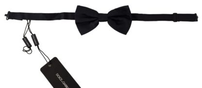 Dolce & Gabbana - Elegant Blue Silk Bow Tie