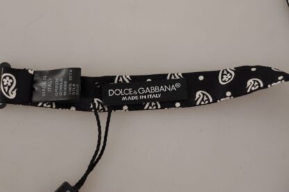 Dolce & Gabbana - Elegant Black Silk Bow Tie