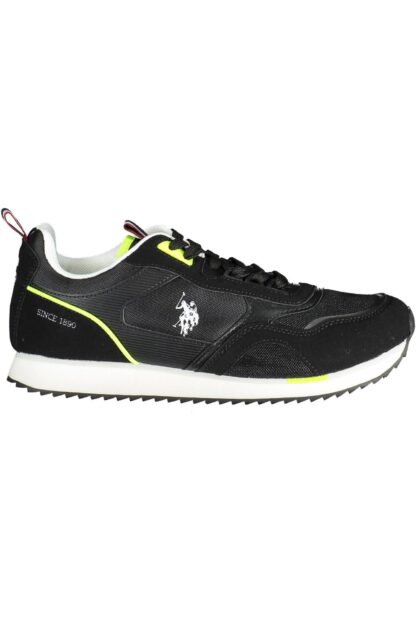 U.S. POLO ASSN. - Black Polyester Men Sneaker