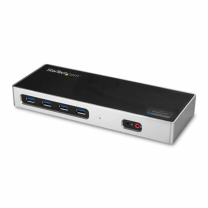 USB Hub Startech DK30A2DH Μαύρο/Ασημί Ασημί 40 W