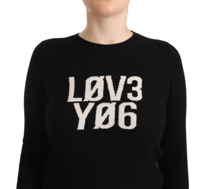 Valentino - Elegant Black Long Sleeve Pullover Sweater