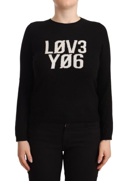 Valentino - Elegant Black Long Sleeve Pullover Sweater