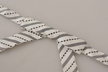 Dolce & Gabbana - Chic Polka Dot Silk Bow Tie