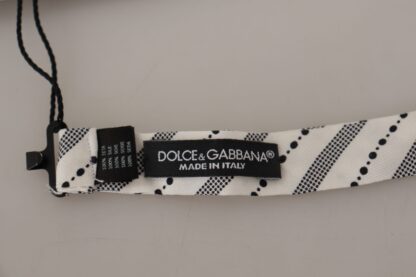 Dolce & Gabbana - Chic Polka Dot Silk Bow Tie