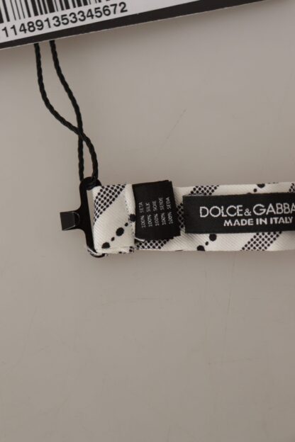 Dolce & Gabbana - Chic Polka Dot Silk Bow Tie