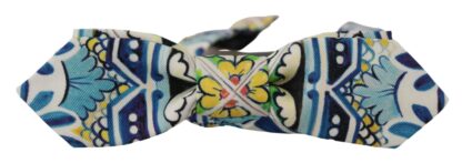 Dolce & Gabbana - Majolica Print Silk Bow Tie