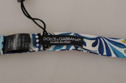 Dolce & Gabbana - Majolica Print Silk Bow Tie