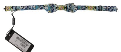 Dolce & Gabbana - Majolica Print Silk Bow Tie