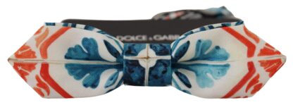 Dolce & Gabbana - Majolica Print Silk Bow Tie