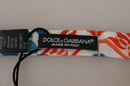 Dolce & Gabbana - Majolica Print Silk Bow Tie