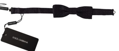 Dolce & Gabbana - Stunning Blue Polka Dot Silk Bow Tie