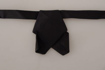 Dolce & Gabbana - Elegant Black Silk Bow Tie