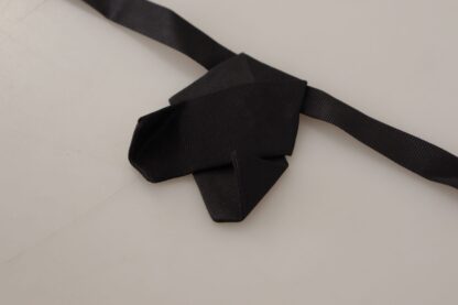 Dolce & Gabbana - Elegant Black Silk Bow Tie