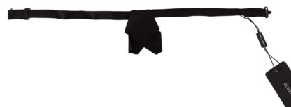 Dolce & Gabbana - Elegant Black Silk Bow Tie