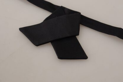 Dolce & Gabbana - Sleek Silk Black Tied Bow Tie