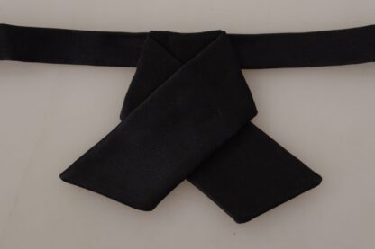 Dolce & Gabbana - Sleek Silk Black Tied Bow Tie