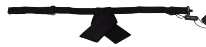 Dolce & Gabbana - Sleek Silk Black Tied Bow Tie