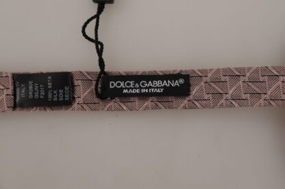 Dolce & Gabbana - Elegant Silk Gray Bow Tie - Men's Formalwear