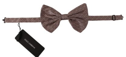 Dolce & Gabbana - Elegant Silk Gray Bow Tie - Men's Formalwear