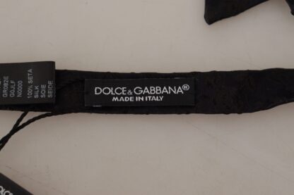 Dolce & Gabbana - Elegant Black Silk Bow Tie