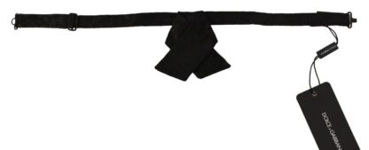 Dolce & Gabbana - Elegant Black Silk Bow Tie