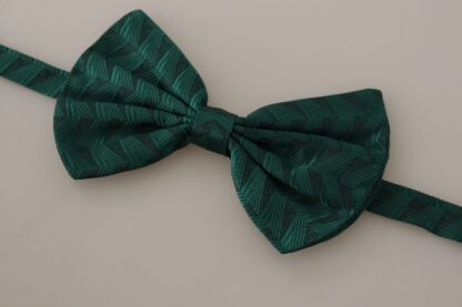 Dolce & Gabbana - Elegant Silk Emerald Bow Tie