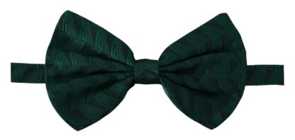 Dolce & Gabbana - Elegant Silk Emerald Bow Tie