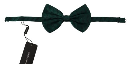 Dolce & Gabbana - Elegant Silk Emerald Bow Tie