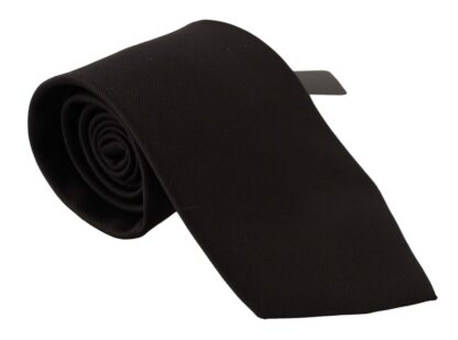 Dolce & Gabbana - Elegant Black Silk Tie for Sophisticated Style