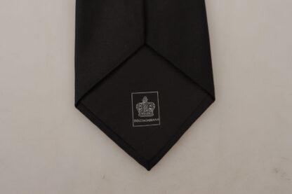 Dolce & Gabbana - Elegant Black Silk Tie for Sophisticated Style