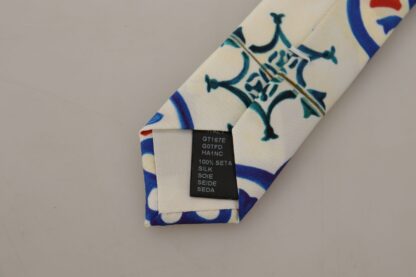 Dolce & Gabbana - Elegant Multicolor Majolica Silk Tie