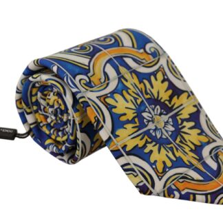 Dolce & Gabbana - Elegant Multicolor Majolica Silk Tie